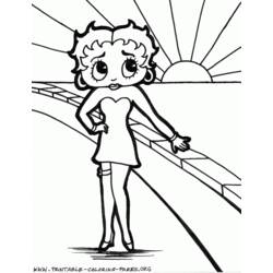Dessin à colorier: Betty Boop (Dessins Animés) #26076 - Coloriages à Imprimer Gratuits