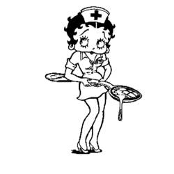 Dessin à colorier: Betty Boop (Dessins Animés) #26106 - Coloriages à Imprimer Gratuits