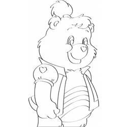 Dessin à colorier: Bisounours / Calinours (Dessins Animés) #37292 - Coloriages à Imprimer Gratuits