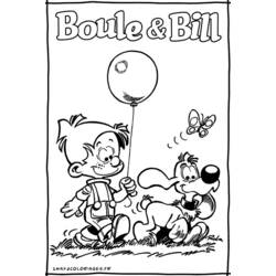 Dessin à colorier: Boule et Bill (Dessins Animés) #25336 - Coloriages à imprimer