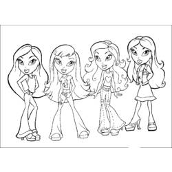 Dessin à colorier: Bratz (Dessins Animés) #32399 - Coloriages à Imprimer Gratuits