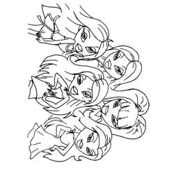 Dessin à colorier: Bratz (Dessins Animés) #32400 - Coloriages à Imprimer Gratuits