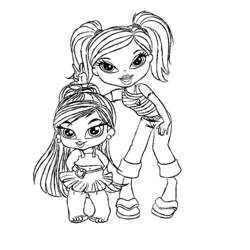 Dessin à colorier: Bratz (Dessins Animés) #32402 - Coloriages à Imprimer Gratuits