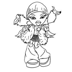 Dessin à colorier: Bratz (Dessins Animés) #32404 - Coloriages à Imprimer Gratuits