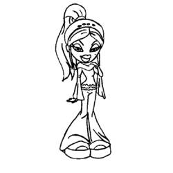 Dessin à colorier: Bratz (Dessins Animés) #32452 - Coloriages à Imprimer Gratuits