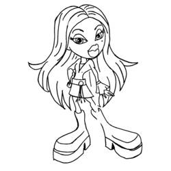 Dessin à colorier: Bratz (Dessins Animés) #32490 - Coloriages à Imprimer Gratuits