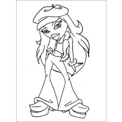 Dessin à colorier: Bratz (Dessins Animés) #32510 - Coloriages à Imprimer Gratuits