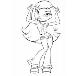 Dessin à colorier: Bratz (Dessins Animés) #32516 - Coloriages à Imprimer Gratuits