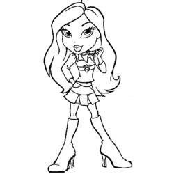 Dessin à colorier: Bratz (Dessins Animés) #32542 - Coloriages à Imprimer Gratuits