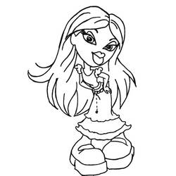 Dessin à colorier: Bratz (Dessins Animés) #32543 - Coloriages à Imprimer Gratuits