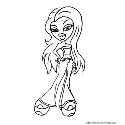 Dessin à colorier: Bratz (Dessins Animés) #32545 - Coloriages à Imprimer Gratuits