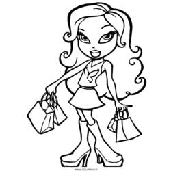 Dessin à colorier: Bratz (Dessins Animés) #32546 - Coloriages à Imprimer Gratuits