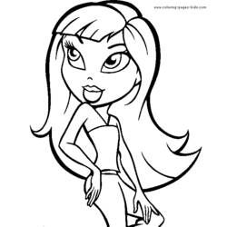 Dessin à colorier: Bratz (Dessins Animés) #32562 - Coloriages à Imprimer Gratuits