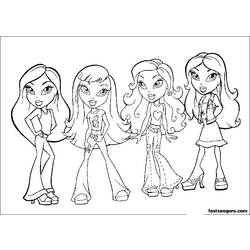 Dessin à colorier: Bratz (Dessins Animés) #32568 - Coloriages à Imprimer Gratuits