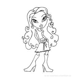 Dessin à colorier: Bratz (Dessins Animés) #32571 - Coloriages à Imprimer Gratuits