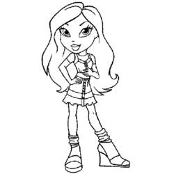 Dessin à colorier: Bratz (Dessins Animés) #32573 - Coloriages à Imprimer Gratuits