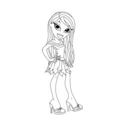 Dessin à colorier: Bratz (Dessins Animés) #32601 - Coloriages à Imprimer Gratuits