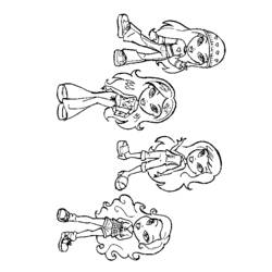 Dessin à colorier: Bratz (Dessins Animés) #32629 - Coloriages à Imprimer Gratuits