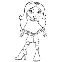 Dessin à colorier: Bratz (Dessins Animés) #32635 - Coloriages à Imprimer Gratuits