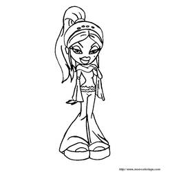 Dessin à colorier: Bratz (Dessins Animés) #32643 - Coloriages à Imprimer Gratuits