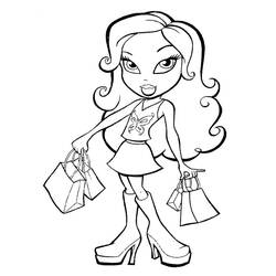 Dessin à colorier: Bratz (Dessins Animés) #32663 - Coloriages à Imprimer Gratuits