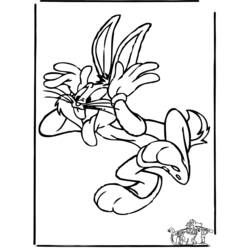 Dessin à colorier: Bugs Bunny (Dessins Animés) #26341 - Coloriages à Imprimer Gratuits