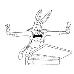 Dessin à colorier: Bugs Bunny (Dessins Animés) #26352 - Coloriages à Imprimer Gratuits