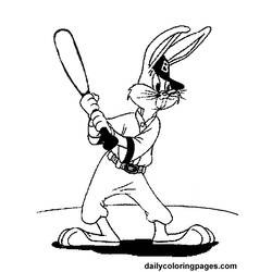 Dessin à colorier: Bugs Bunny (Dessins Animés) #26356 - Coloriages à Imprimer Gratuits