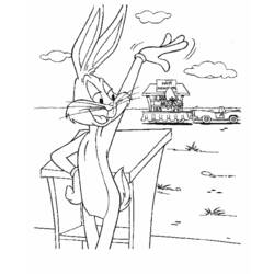 Dessin à colorier: Bugs Bunny (Dessins Animés) #26388 - Coloriages à Imprimer Gratuits