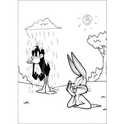 Dessin à colorier: Bugs Bunny (Dessins Animés) #26422 - Coloriages à Imprimer Gratuits