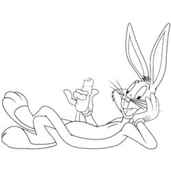 Dessins à colorier: Bugs Bunny - Coloriages à imprimer