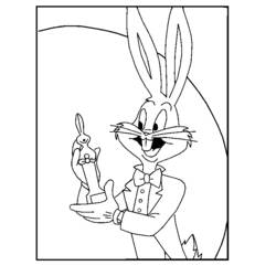 Dessin à colorier: Bugs Bunny (Dessins Animés) #26435 - Coloriages à Imprimer Gratuits