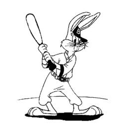Dessin à colorier: Bugs Bunny (Dessins Animés) #26491 - Coloriages à Imprimer Gratuits