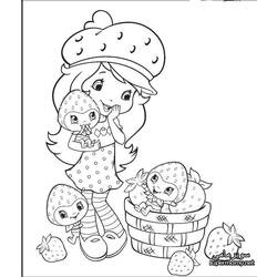 Dessin à colorier: Charlotte aux fraises / Fraisinette (Dessins Animés) #35520 - Coloriages à imprimer