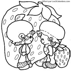 Dessin à colorier: Charlotte aux fraises / Fraisinette (Dessins Animés) #35643 - Coloriages à Imprimer Gratuits