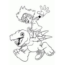 Dessin à colorier: Digimon (Dessins Animés) #51431 - Coloriages à Imprimer Gratuits