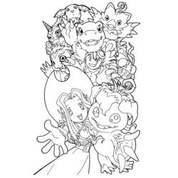 Dessin à colorier: Digimon (Dessins Animés) #51478 - Coloriages à Imprimer Gratuits