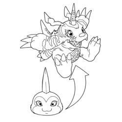 Dessin à colorier: Digimon (Dessins Animés) #51524 - Coloriages à Imprimer Gratuits