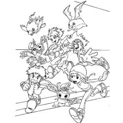 Dessin à colorier: Digimon (Dessins Animés) #51538 - Coloriages à Imprimer Gratuits