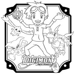 Dessin à colorier: Digimon (Dessins Animés) #51591 - Coloriages à Imprimer Gratuits