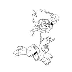 Dessin à colorier: Digimon (Dessins Animés) #51600 - Coloriages à Imprimer Gratuits