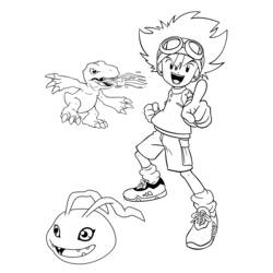 Dessin à colorier: Digimon (Dessins Animés) #51625 - Coloriages à Imprimer Gratuits
