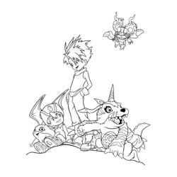 Dessin à colorier: Digimon (Dessins Animés) #51657 - Coloriages à Imprimer Gratuits