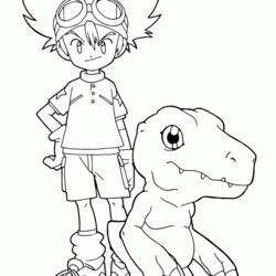 Dessin à colorier: Digimon (Dessins Animés) #51700 - Coloriages à Imprimer Gratuits