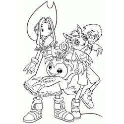 Dessin à colorier: Digimon (Dessins Animés) #51713 - Coloriages à Imprimer Gratuits