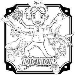 Dessin à colorier: Digimon (Dessins Animés) #51723 - Coloriages à Imprimer Gratuits