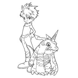 Dessin à colorier: Digimon (Dessins Animés) #51725 - Coloriages à Imprimer Gratuits