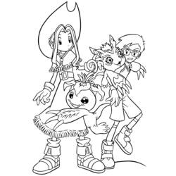 Dessin à colorier: Digimon (Dessins Animés) #51726 - Coloriages à Imprimer Gratuits