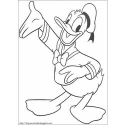 Dessin à colorier: Donald Duck (Dessins Animés) #30117 - Coloriages à Imprimer Gratuits