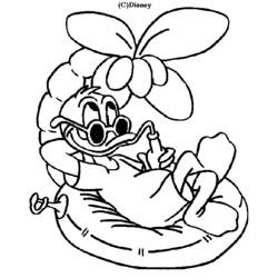 Dessin à colorier: Donald Duck (Dessins Animés) #30126 - Coloriages à Imprimer Gratuits